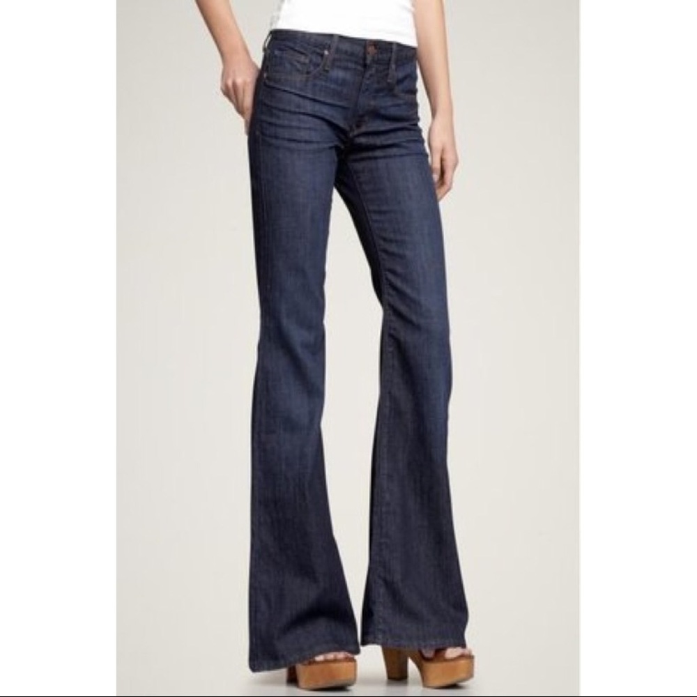 g a p  ⁙ High Rise Trouser Denim Jeans