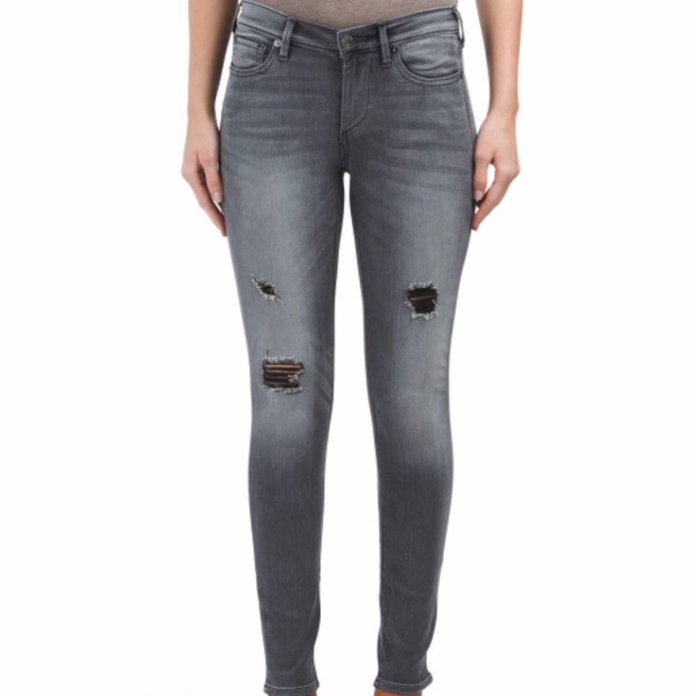 TRUE RELIGION Halle Mid Rise Super Skinny Jeans 25