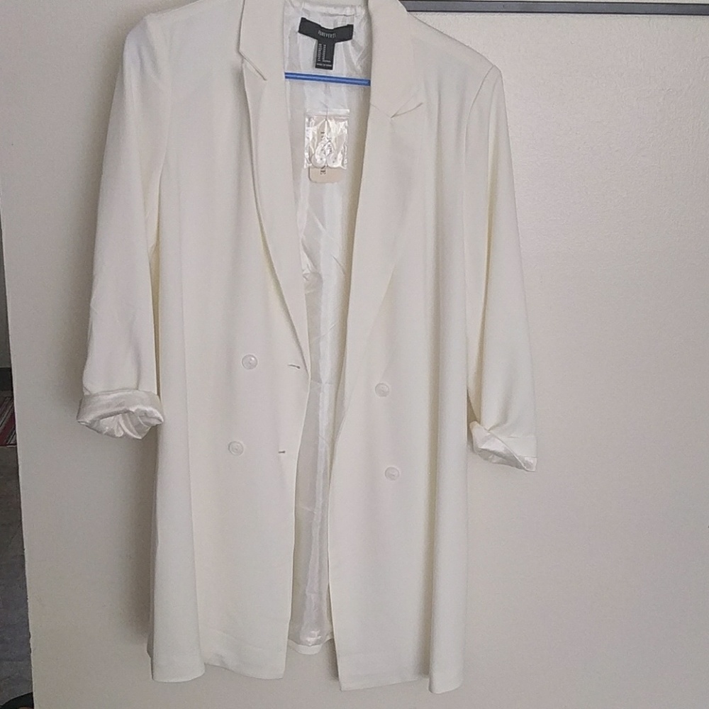 Cream career jacket