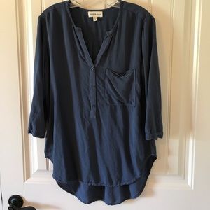 Anthropologie Cloth & Stone blue top M