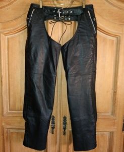Leather Chaps Quilted Lining FMC Chaps Small