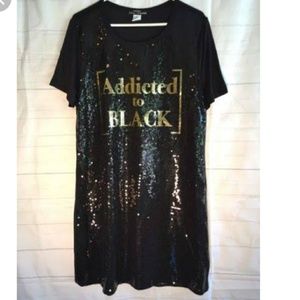 Party shirt can be also worn as a dress.