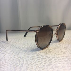 Randolph P3 Rose Gold Sunglasses w/ Tortoise Rim
