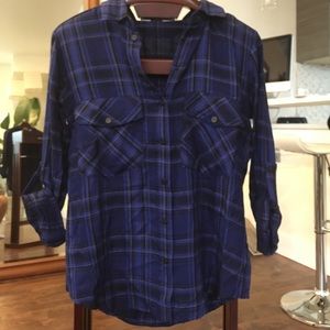 Sanctuary plaid boyfriend shirt
