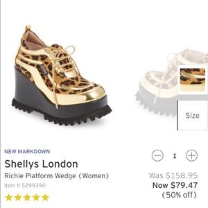 Shellys London Richie platform wedge