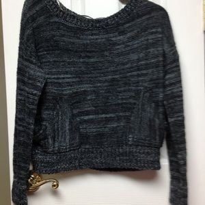 Black and grey sweater