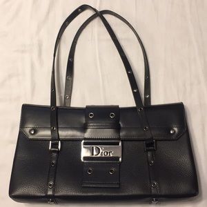 Dior -  Christian Dior Handbag black leather