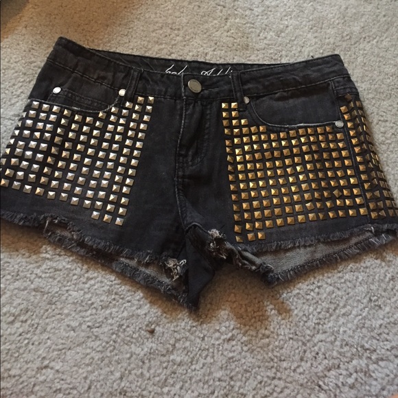 bebe Pants - Bebe Studded Shorts