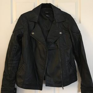 Black Faux Leather Jacket