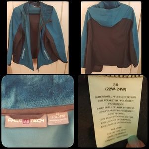 Lightweight teal and gray jacket