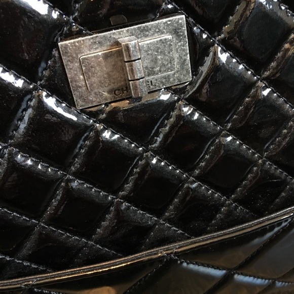 Chanel XL Patent Structured Tote - Picture 2 of 4