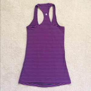 Purple & black racerback Lululemon tank!