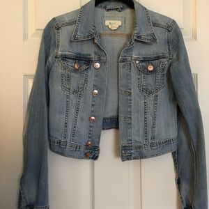 Cropped jean jacket