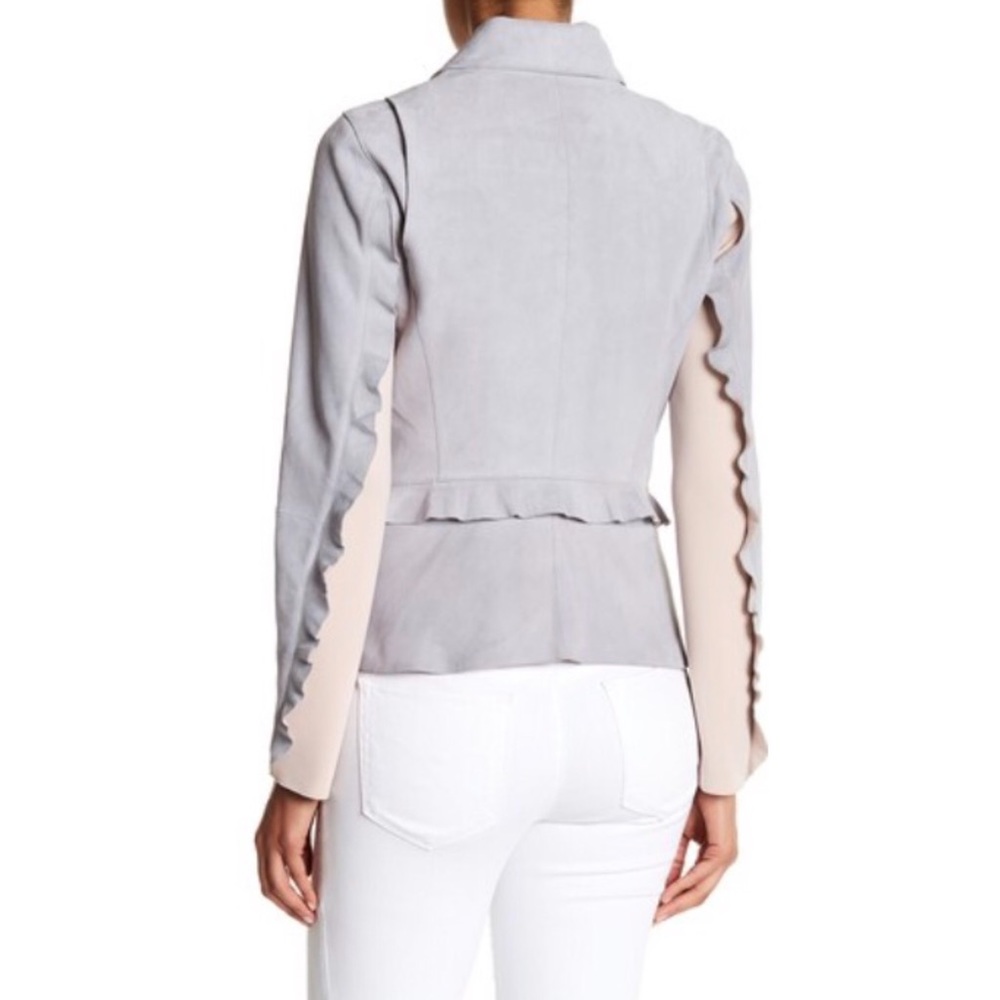 Zac Zac Posen suede ruffle jacket - Picture 2 of 7