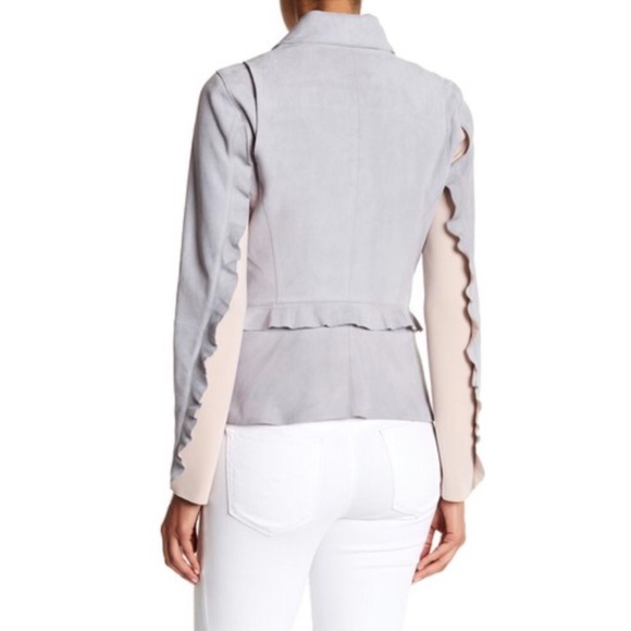 Zac Zac Posen suede ruffle jacket - Picture 2 of 7