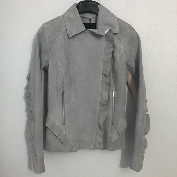 Zac Zac Posen suede ruffle jacket - Picture 4 of 7