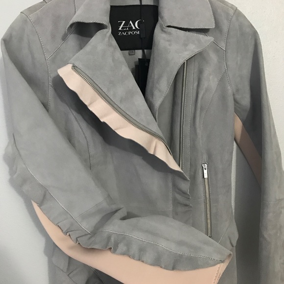 Zac Zac Posen suede ruffle jacket - Picture 5 of 7