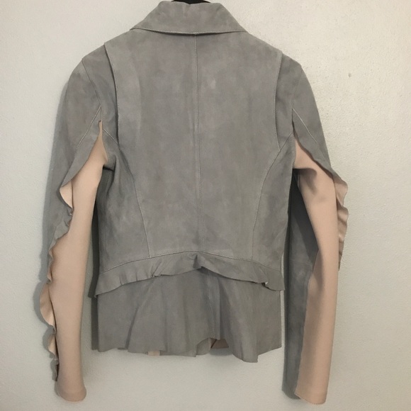 Zac Zac Posen suede ruffle jacket - Picture 7 of 7