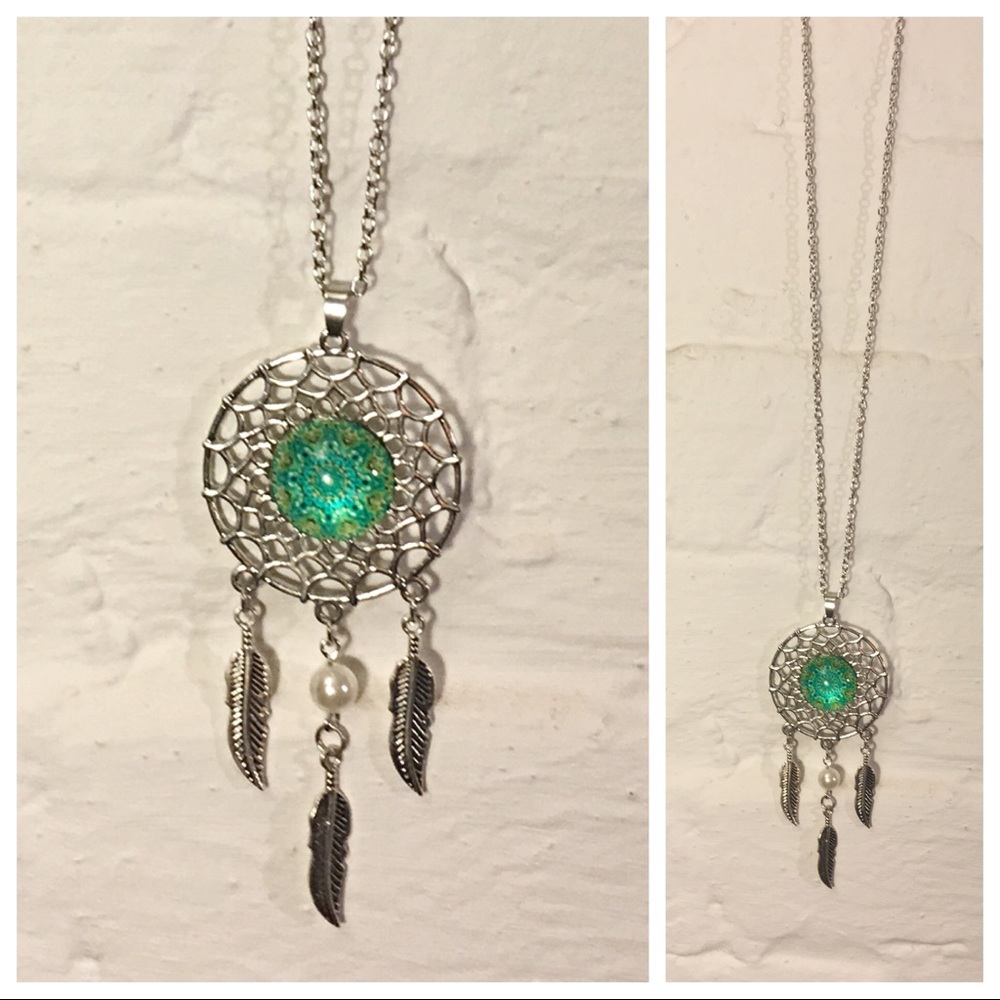 Beautiful Dreamcatcher Mandala Pendant Necklace