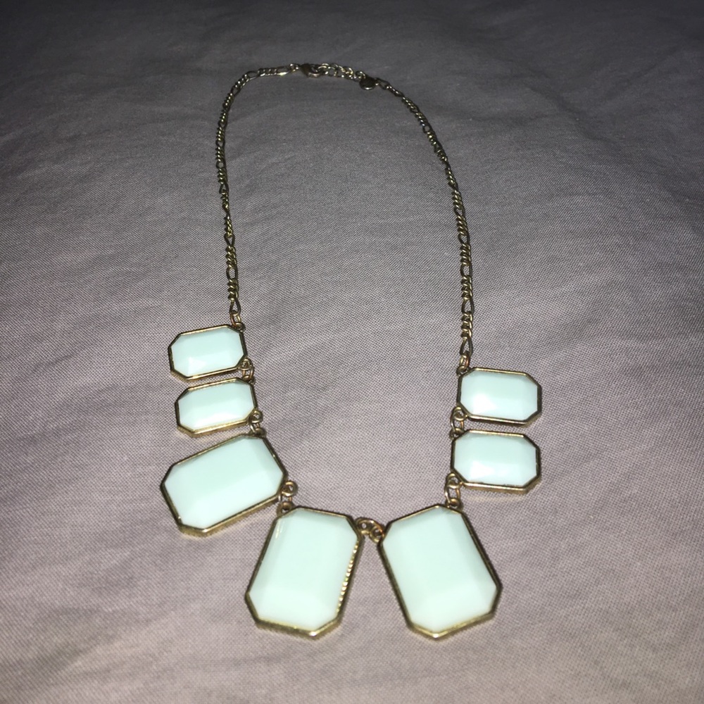 J.Crew Gold & Turquoise Necklace