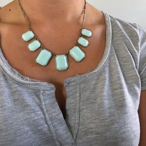 J. Crew Jewelry - J.Crew turquoise gem necklace J. Crew Jewelry - J.Crew turquoise gem necklace