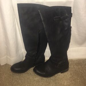 Tall black boots