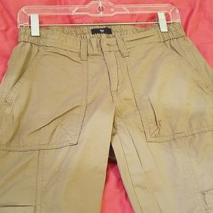 Dark Khaki Twill Cotton Joggers NWOT