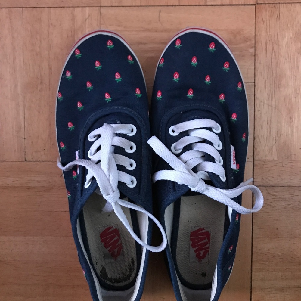 Rare strawberry print vans