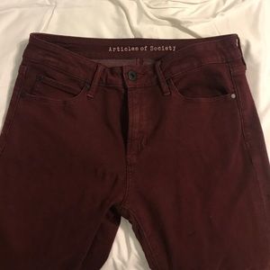 Articles of society skinny raw hem jeans