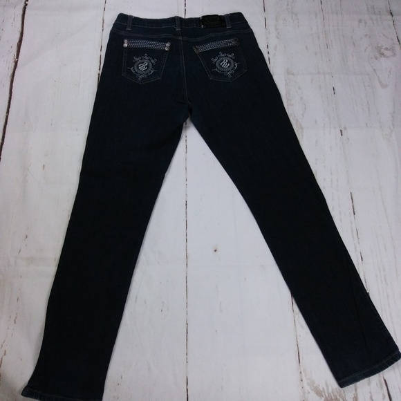 ROCAWEAR dark blue bootcut plus jeans sz 14 - Picture 3 of 8
