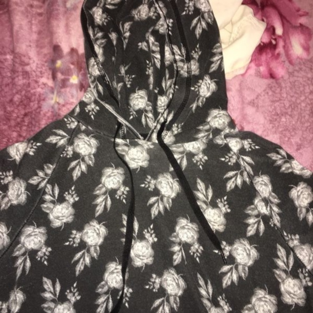 Flowered Hoodie