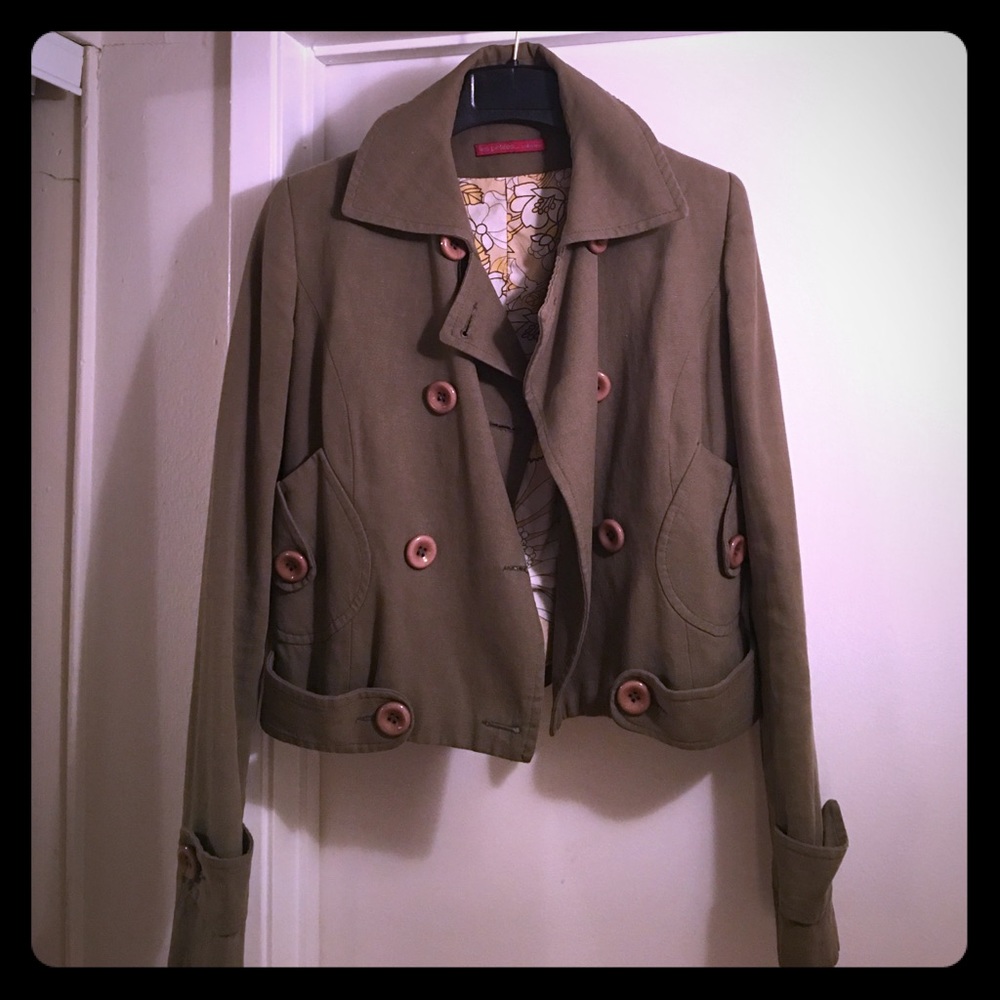Les Petites 100% cotton cropped jacket