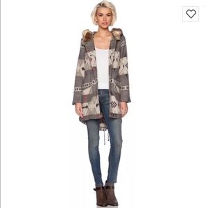 BB Dakota Women's Aztec print car coat