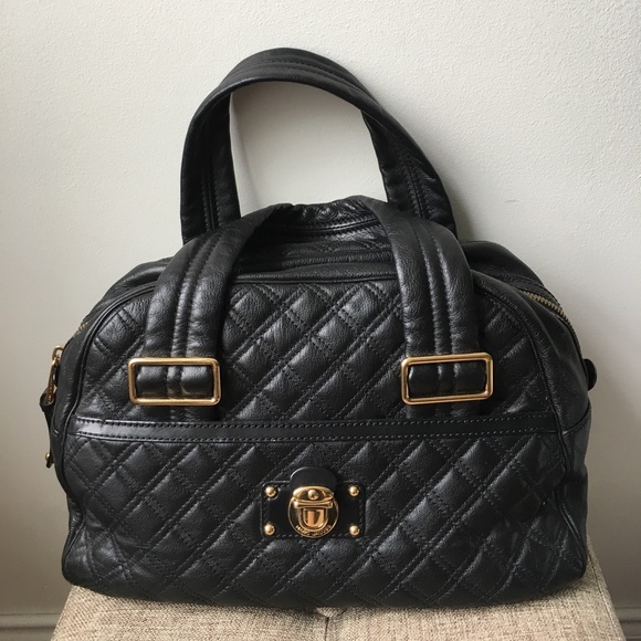 Marc Jacobs Handbags - Marc Jacobs Large Ursula Bowler Black Satchel Bag