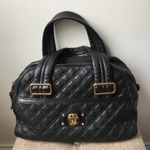 Marc Jacobs Large Ursula Bowler Black Satchel Bag