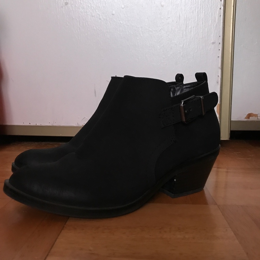 Black ankle boots