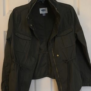 Olive green utility jacket