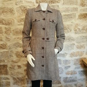 Original Penguin Radical Herringbone Wool Coat