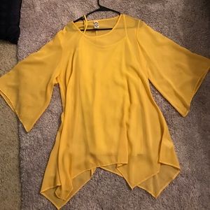 Boutique yellow blouse