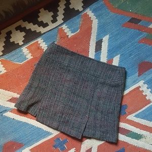 Wool mini skirt