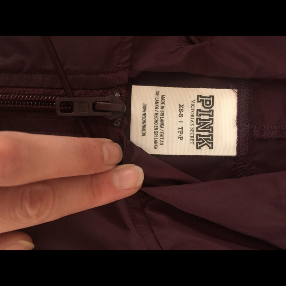 Maroon PINK windbreaker size xs