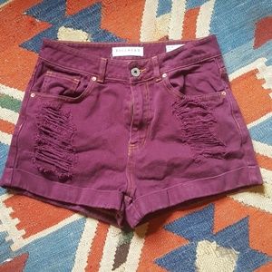 High rise bullhead shorts