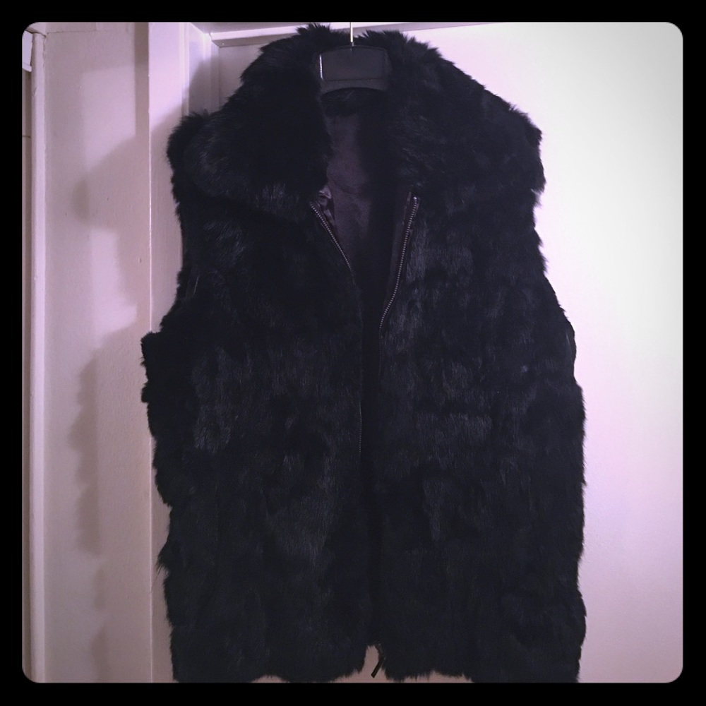 Folio rabbit fur vest