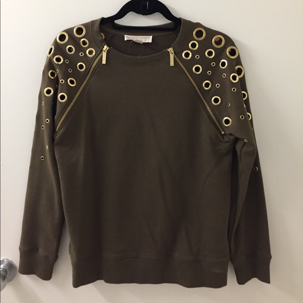 Michael Kors Sweatshirt with Grommet Detail