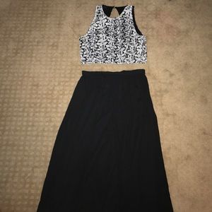 Never worn, 2 piece prom dress