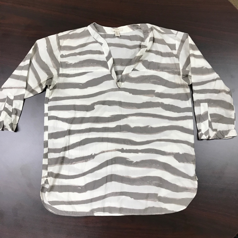 Striped j crew top