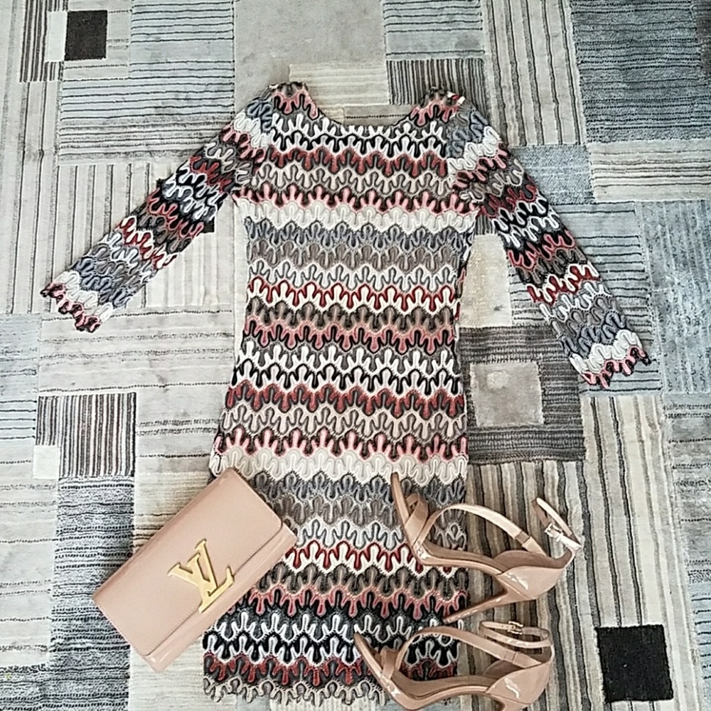 A'GACI Psychedelic Bodycon Mini Dress