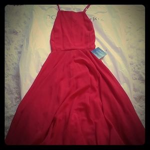 Lulus Red Floor Length Dress