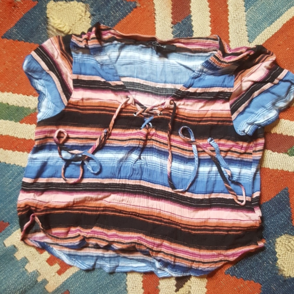 Striped crop top