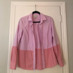 Two tone jcrew button down
